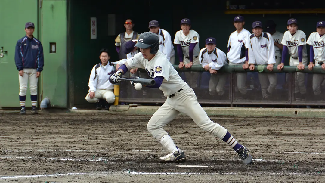 明治大学 対 日本大学(2023年3月21日(火)スリーボンドベースボールパーク上柚木 第1試合)